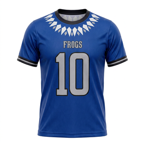 Maillot de football personnalisé sublimé le plus vendu – Tenue d'équipe des grenouilles, vêtement de sport athlétique à manches courtes, respirant pour l'entraînement - Product Image 1