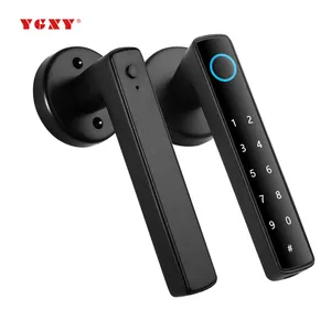 Hot Selling Wholesale Price Mobile Phone Tuya Wifi APP Spherical Handle Fingerprint Password Intelligent Door Lock