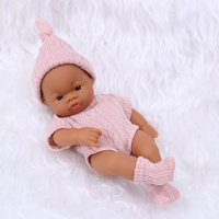 Vente en gros de poupées bébés réalistes en silicone de 20 cm, mignonnes et miniatures, pas chères, douces, de haute qualité, cadeaux d'anniversaire pour enfants