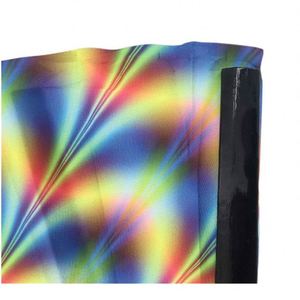 Guansen 13 Inch Bamboo Folding Hand in Custom Printed <b>Large</b> Rave <b>Fan</b> - Product Image 5