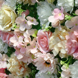 Pannello di Fiori Artificiali in Seta con Supporto, Decorazioni Floreali per Sfondo di Palcoscenici, Natale, Halloween, Matrimoni, Lauree, Pasqua - Product Image 4