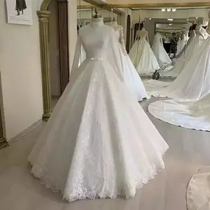 2018 abiti da sposa rustici immagini manica lunga abito da sposa musulmano pakistano turchia abito da sposa bianco da sposa