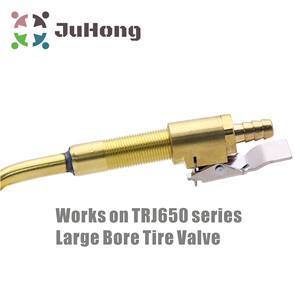 Mandrino d'aria a foro grande 8mm 5/16 pollici tubo sbato OTR trattore agricolo accoppiatore rapido in ottone stelo adatto valvola per pneumatici TRJ650 - Product Image 6