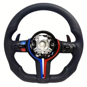 Volante de Coche Personalizado de Cuero y Fibra de Carbono Forjada para <span class=keywords><strong>Mini</strong></span> <span class=keywords><strong>Cooper</strong></span> Jcw R50 R52 R53 R55 R56 R57 R60 R61 F55 F56 F57 F54 F60 - Product Image 1