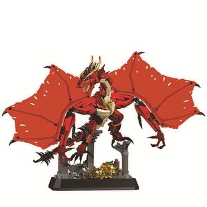 1736 buah Set blok bangunan <span class=keywords><strong>Smaug</strong></span> naga api mainan plastik perakitan kreatif hadiah untuk anak-anak skala 1:8 - Product Image 5