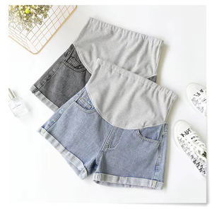 <span class=keywords><strong>Short</strong></span> de maternité en <span class=keywords><strong>jean</strong></span> de grande taille, pantalon de mode décontracté pour femmes enceintes - Product Image 3