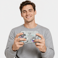 Manette de jeu sans fil AOLION pour Switch2, joystick 2.4G multiplateforme, manette de jeu à double vibration, programmation macro, rétroéclairage RVB