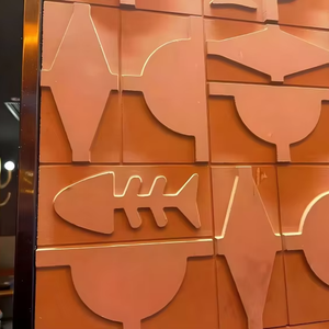 Décor à la maison Sculptures murales 3D à la main <span class=keywords><strong>briques</strong></span> réfractaires frittées œuvre en céramique moderne Relief mousse céramique <span class=keywords><strong>peinture</strong></span> - Product Image 1