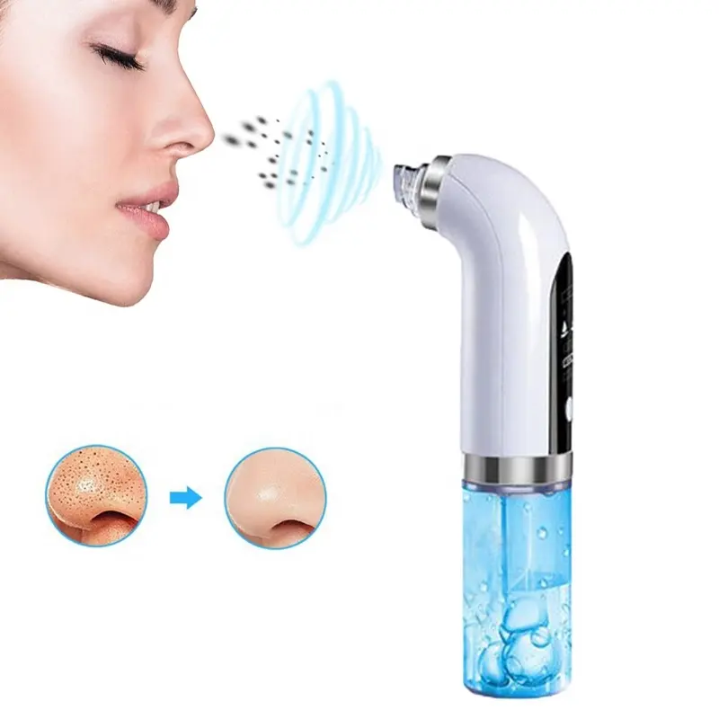 Rechargeable Water Cycle Pore Acne Pimple Blackhead Remover Vaccum Suction Device Electric Small Bubble Blackhead Remover 500MAH