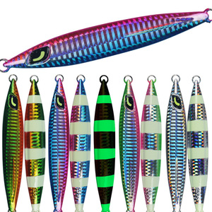 Señuelo de pesca de 180g de hundimiento rápido, que brilla en la oscuridad, para pesca en alta mar de atún, pargo rojo y pez cola amarilla. - Product Image 1