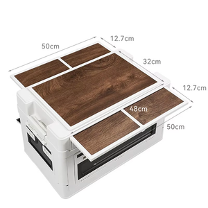 Valise pliable en plastique robuste de grande capacité 60L avec boîte de camping pour le rangement extérieur - Product Image 5