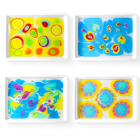 Fournitures artistiques de peinture acrylique sur l'eau, kit de peinture magique en marbre, 6 couleurs, 10 ml, pour enfants et adultes, nouvelle tendance 2022