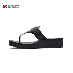 Sandal Wanita Wedges 2022 Kualitas Tinggi Sandal Jepit Karet Tebal Wanita, Pabrik Cina Sandal Jepit Kustom Grosir - Product Image 5