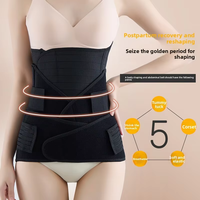 Corset abdominal élastique en graphène post-partum avec soutien pelvien respirant et serre-taille pour l'amincissement après césarienne