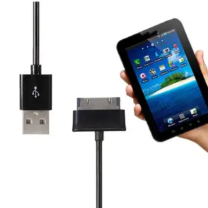 USB şarj şarj aleti kablosu Samsung Galaxy Tab Tablet için P1000 P7500 P7510