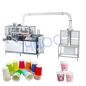 Goedkope Ultrasone Rij Materiaal 100 Stuks Per Minuut Afhaalkoffie Papier Cup Make Machine Prijs Uk