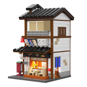 Cada c66019w yakitori Izakaya tự lắp ráp gạch đồ chơi phong cách Nhật bản đường phố xem loạt khối xây dựng có đèn - Product Image 5
