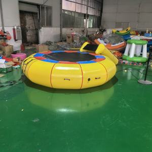 Precio barato flamenco trampolines de agua deportes flotantes inflable parque acuático trampolín inflable flamenco trampolín de agua de mar - Product Image 6