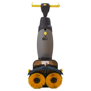 Portable <b>Walk</b> Behind Floor Scrubber Double Brush 36V Battery Powered Small Floor Cleaning <b>Machine</b> for Home & Commercial Use - Product Image 1