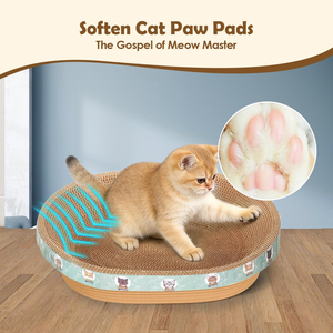 Rascador para Gatos, Nido de Cartón Corrugado Grueso, Resistente al Desgaste, sin Desprendimiento de Virutas, Diseño Integrado, para Todas las Estaciones - Product Image 5