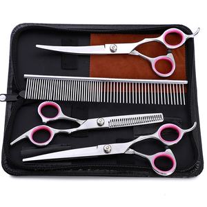 Lot de 10 ciseaux de toilettage professionnels en acier inoxydable pour chiens et chats, couleur personnalisée et durable de haute qualité, vente en gros - Product Image 1