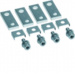 Kit di Connessione Hager 4 Pezzi Frontale Diritto per Interruttore H3 X630 H3+ P630 3P 4P 400A - Product Image 1