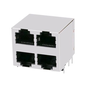 <span class=keywords><strong>RJ45</strong></span> kết nối shielded xếp chồng lên nhau <span class=keywords><strong>2x2</strong></span> 8P8C Modular Jack E5J88-C4AJB2-L - Product Image 6