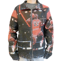 Veste en tapisserie personnalisée pour hommes avec capuche Pull tissé de dessin animé et short Vente en gros de vêtements de sport Service OEM disponible