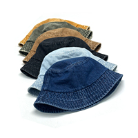 Sombrero de Pescador de Mezclilla de Alta Calidad con Logotipo Personalizado Bordado, Sombrero de Ala Ancha Moderno para Exteriores para Hombres y Mujeres