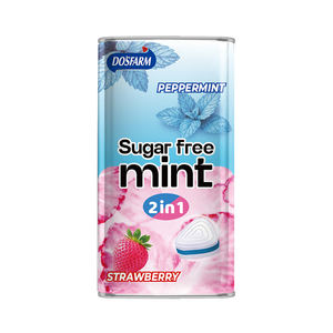 Fabricante de pastillas de menta y fresa de doble sabor Caramelo de menta sin azúcar Menta para boca seca - Product Image 3