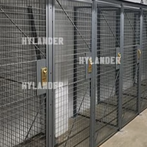 פלדה גדול אחסון כלוב אבטחה גלויה חוט רשת לוקרים - Product Image 3