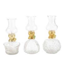 Petite lampe à pétrole vintage en jade faite à la main, forme géométrique, luminaire d'ambiance pour le camping, ornement de nuit pour salon et chambre