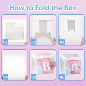 Transparent <b>PVC</b> Custom Name Balloon Box for Birthday Party Decorations-Waterproof & Durable - Product Image 4