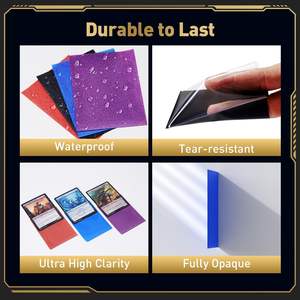 Étui pour cartes <span class=keywords><strong>de</strong></span> taille standard 66x91, mat, personnalisé, dans une boîte <span class=keywords><strong>de</strong></span> couleur premium, compatible avec les cartes Pokémon, MTG et YGO - Product Image 4