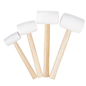 Fast Delivery Industrial Hardware Wooden Handle White Rubber Hammer <b>House</b> Floor Install <b>Tools</b> / Customized Hammer <b>Tools</b> Kumivasa - Product Image 1