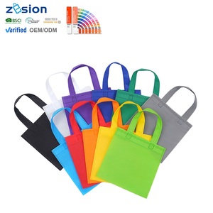 Eco-Friendly Custom Logo Colorful Bulk Reusable Folding Non-Woven Tote Bags with Custom Size Shoulder Strap Supplier