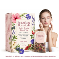 Kruidenextract Vlindererwt Thee Mengsel Hibiscus Groene Rooibos Blauwe Bes Lavendel Beauty Ritual Kruidenthee