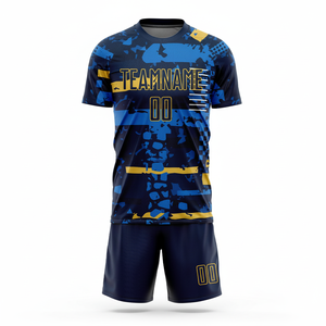 Vente en gros fournisseur d'usine OEM de vêtements de football Maillot à séchage rapide personnalisé Vêtements d'équipe en tissu doux et respirant pour uniformes de sublimation - Product Image 1