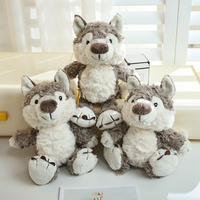 Peluche Personalizado de Lobo Malvado Grande y Peludo, Súper Suave, Antiestrés, Regalo para Niños, OEM ODM
