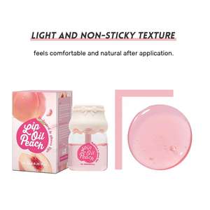 Aceite Labial Voluminizador de Melocotón 8ml, Marca Privada OEM, Hidratante, Colágeno, Brillo, Vegano - Product Image 2