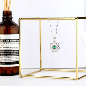 Amuleto de joyería de plata de ley 925 personalizado para mujer, collar con colgante de moneda de ojo de diablo malvado azul CZ - Product Image 6