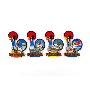 Imán de nevera de forma personalizada de Portugal Art Deco nevera decoración de deshierbe <span class=keywords><strong>Galo</strong></span> De Barcelos imanes de recuerdo de pez gallo - Product Image 3