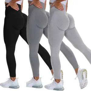 Mallas Lulu deportivas de entrenamiento de cintura alta de talla grande, mallas de Yoga sin costuras para levantar glúteos, mallas de gimnasio para mujer, Push Up