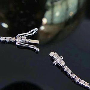 Xinfly Custom 18K Solid White Gold Hip Hop Tennis Chain Bracelet <b>for</b> <b>Men</b> 1-Carat Diamond Square Fashion Trendy Style Gift - Product Image 3