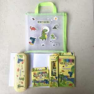 Set de Regalo para el Día del Niño para Estudiantes, Caja de Regalo de Papelería con Temática Animal, con Útiles Escolares, Estuche para Lápices y Lápices - Product Image 5