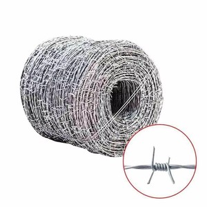 Alambre de púas antiescalada, Malla de alambre de acero galvanizado, Cuerda de alambre de púas, Valla de alambre de púas para exteriores, Cuerda de púas antiescalada - Product Image 1