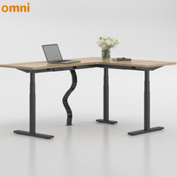 Table d'étude pour enfants à hauteur réglable à deux moteurs Design de bureau moderne avec cadre de levage en métal durable pour s'asseoir et se tenir debout