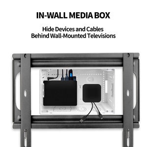 Caja de TV Empotrable en Pared, Blanca, de 9 Pulgadas, Sistema de Organización de Cables, para Dispositivos de TV y Cine en Casa - Product Image 6