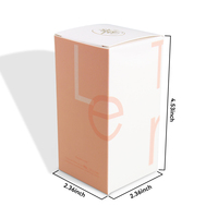 Boîte en carton blanc mat minimaliste personnalisée avec impression de logo, pliable, pour coffret cadeau de parfum