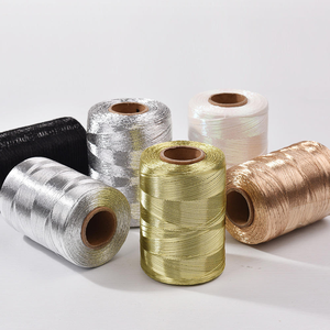 Fil métallique argenté de 1 mm, 200 g, pour tricot manuel DIY, cordon en polyester pour crochet, idéal pour sacs et projets de tricot DIY, cordon coréen - Product Image 5